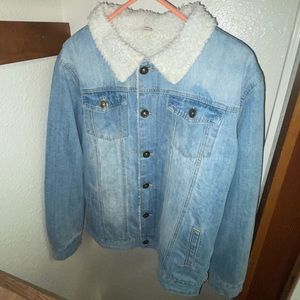 Sherpa jean jacket